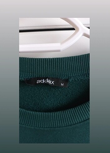 Addax Yeşil nakışlı sweatshirt 