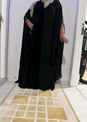 Uzun Siyah Gotik Kadın Abiye Elbise - Görsel 8