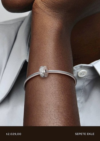 Minimalist Bej Boncuklu Kadın Bileklik Pandora - Görsel 4