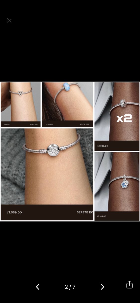 Charm pandora bileklık - Görsel 2