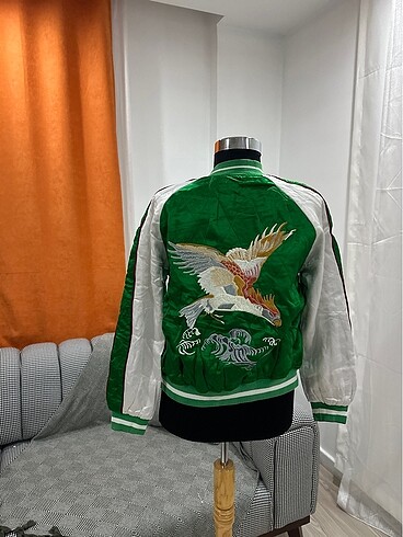 Çift model yeşil siyah ceket - Görsel 2