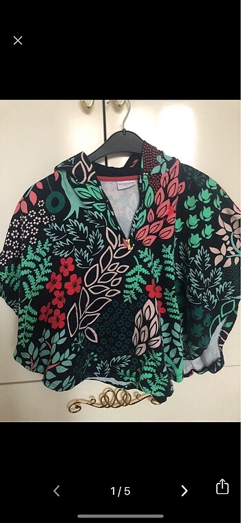 Polo marka kız çocuk panço - Görsel 6