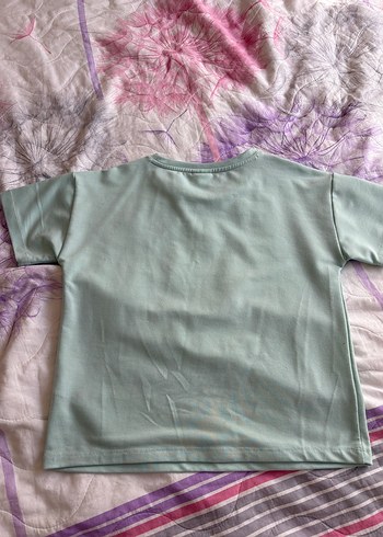 U.S Polo Assn. Kız Çocuk Yeşil Baskılı Rahat Tişört