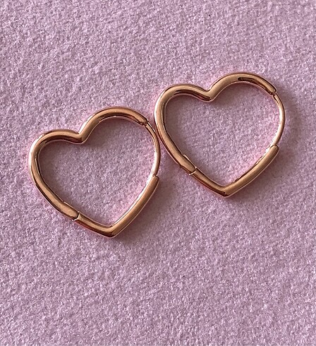 Pandora rose gold kalp küpe