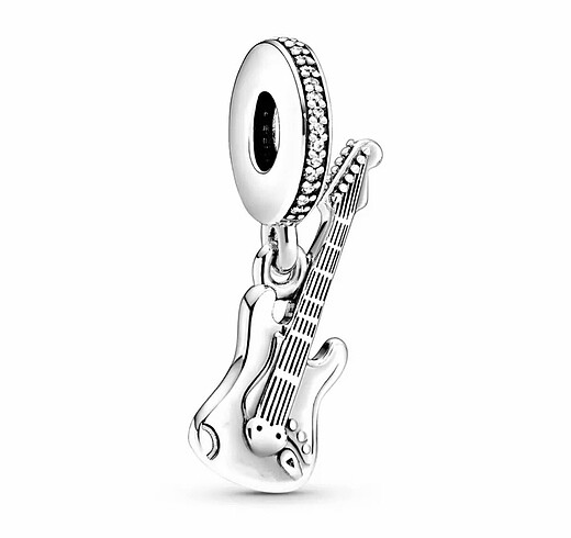 Gümüş gitar charm