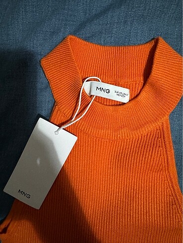 xs Beden Mango triko mini elbise