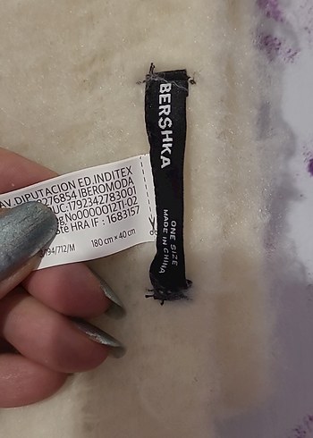 Bershka BERSHKA Püsküllü Yün Kadın Şal