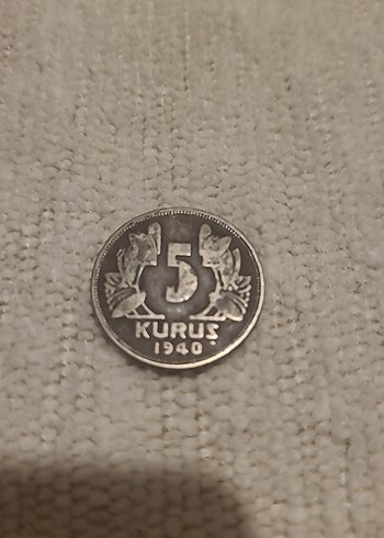 5 KURUŞ ( 1938 Ve 1940) - Görsel 3