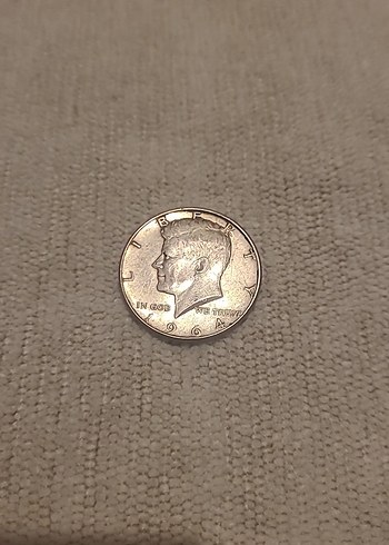 1964 U.S.A KENNEDY GÜMÜŞ YARIM DOLAR - Görsel 2