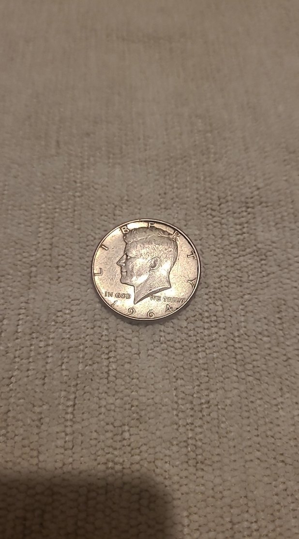 1964 U.S.A KENNEDY GÜMÜŞ YARIM DOLAR - Görsel 2