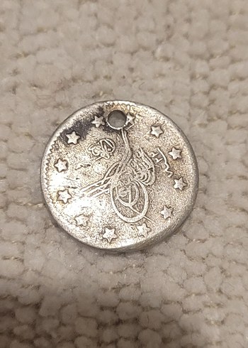 ESKİ MADENİ PARA GÜMÜŞ 1 KURUŞ - Görsel 3