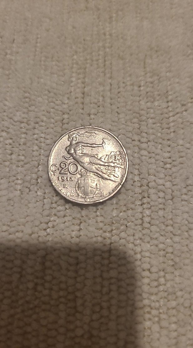 1913 İTALYA 20 CENTISINI - Görsel 3