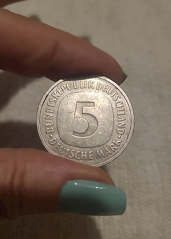 1988 BATI ALMANYA J SERİSİ 5 MARK - Görsel 4