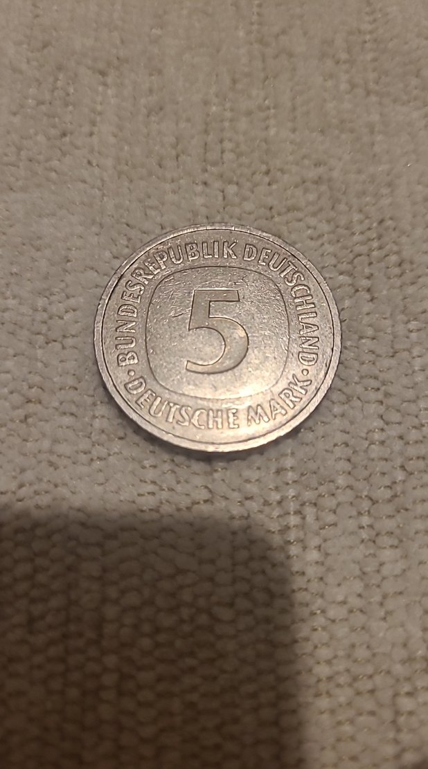 1988 BATI ALMANYA J SERİSİ 5 MARK - Görsel 3