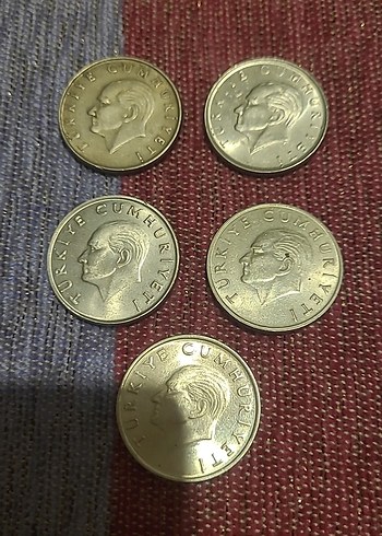 1984-85-86-87-88 100 Lira Lotu - Görsel 3