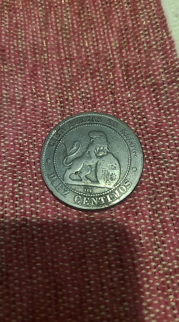 5 centimos 1870 İspanya Krallığı  bronz madeni  para - Görsel 4