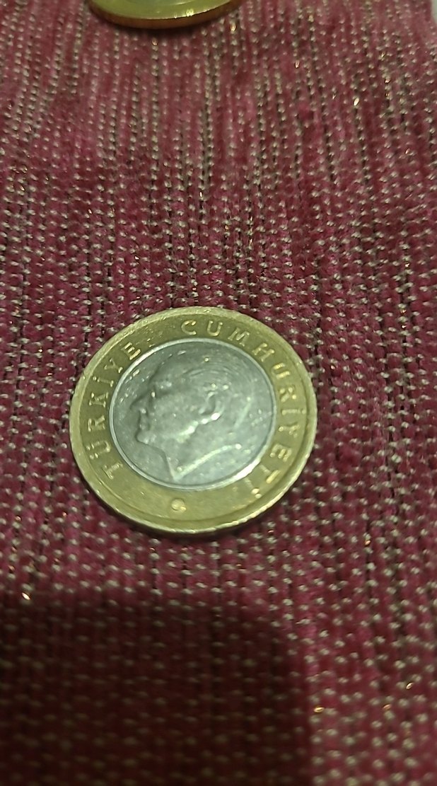2 ADET HATALI BASIM ATATÜRK LÜ 1 Lira - Görsel 3