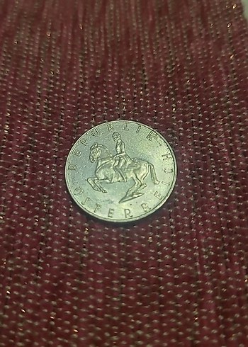 AVUSTURYA 1965 GÜMÜŞ 5 Schilling Rozeti - Görsel 3