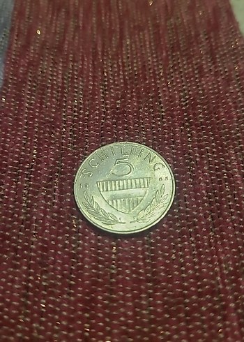 AVUSTURYA 1965 GÜMÜŞ 5 Schilling Rozeti - Görsel 2