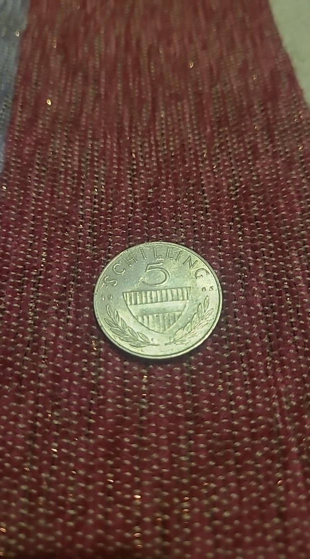 AVUSTURYA 1965 GÜMÜŞ 5 Schilling Rozeti - Görsel 2