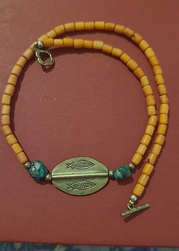 BALIK BURCU TURKUAZ TAŞLI KOLYE - Görsel 5