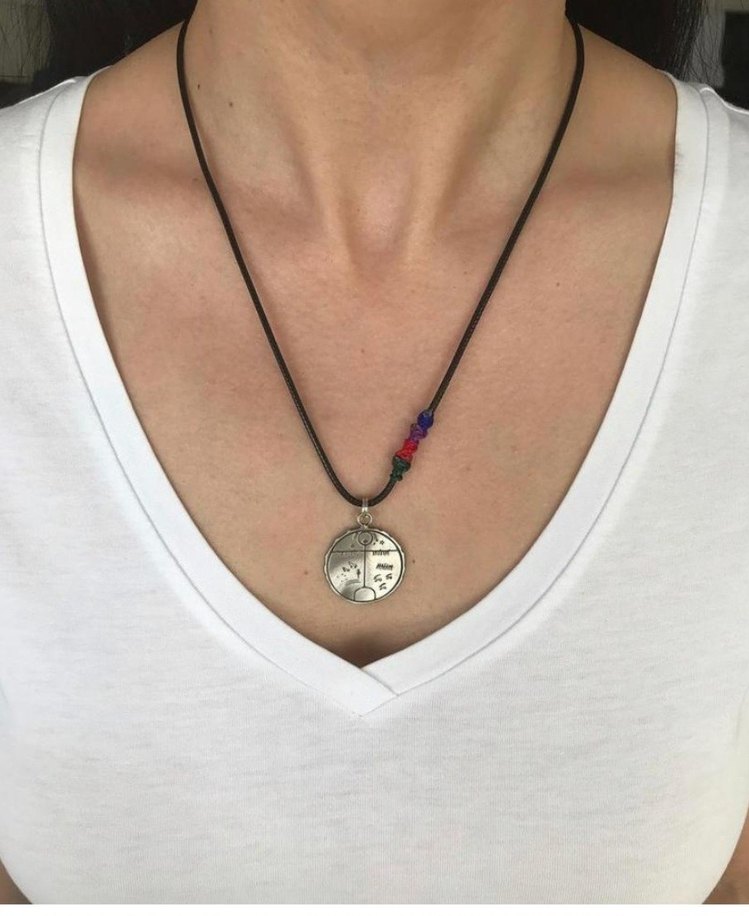 925 AYAR ŞAMAN DAVULU KOLYE - Görsel 2