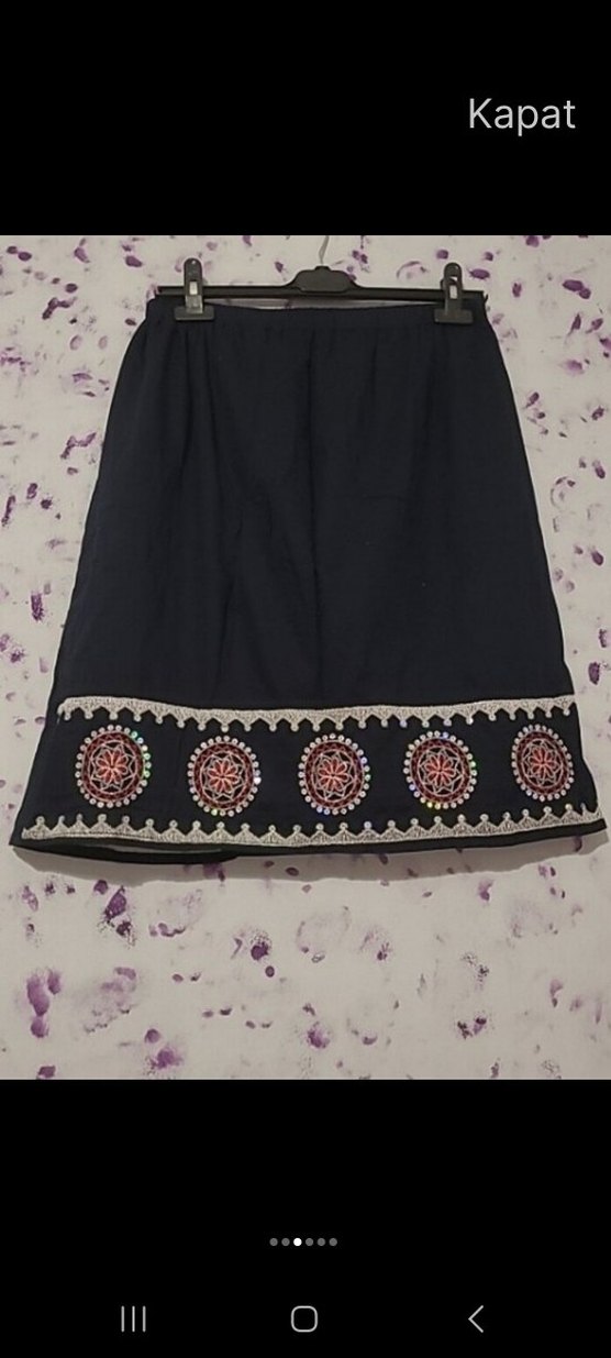 İŞLİ PAMUKLU YAZLIK ETEK - Görsel 3