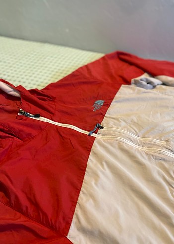 Erkek Kırmızı Gri Kapüşonlu Fermuarlı Mont - Görsel 2