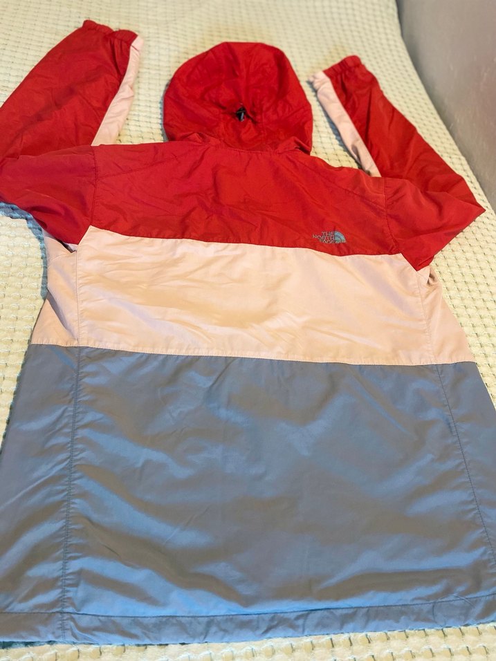 Erkek Kırmızı Gri Kapüşonlu Fermuarlı Mont - Görsel 5