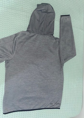 Gri Kapüşonlu Erkek sweat - Görsel 2