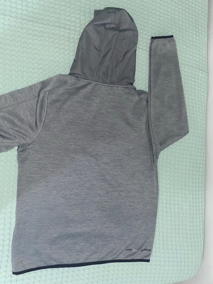 Gri Kapüşonlu Erkek sweat - Görsel 2