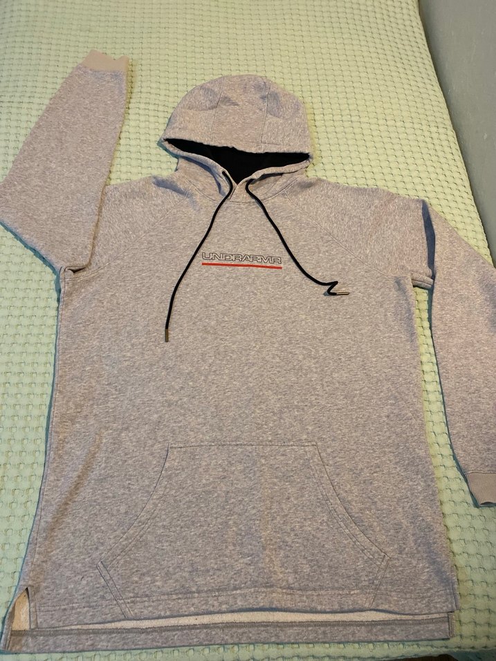 Uzun Kollu Gri Kapüşonlu Erkek Sweatshirt - Görsel 2