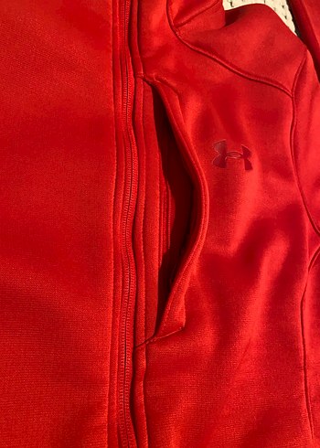 Kırmızı Fermuarlı Sweatshirt - Görsel 4