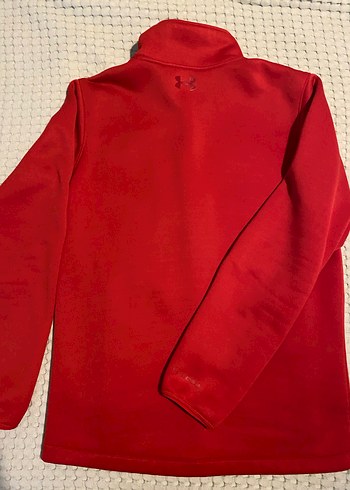 Kırmızı Fermuarlı Sweatshirt - Görsel 2