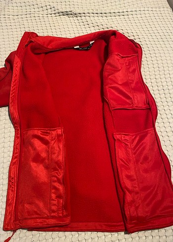 Kırmızı Fermuarlı Sweatshirt - Görsel 3