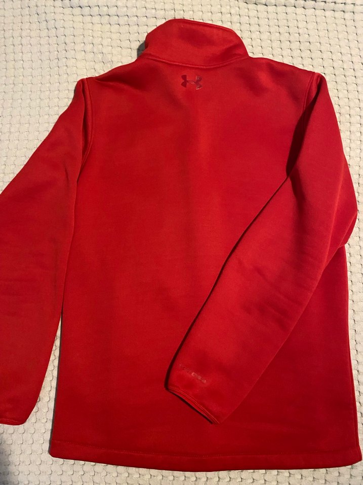 Kırmızı Fermuarlı Sweatshirt - Görsel 2