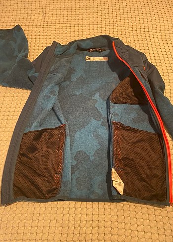 Erkek Çocuk Mavi Batik Fermuarlı Mont - Görsel 3