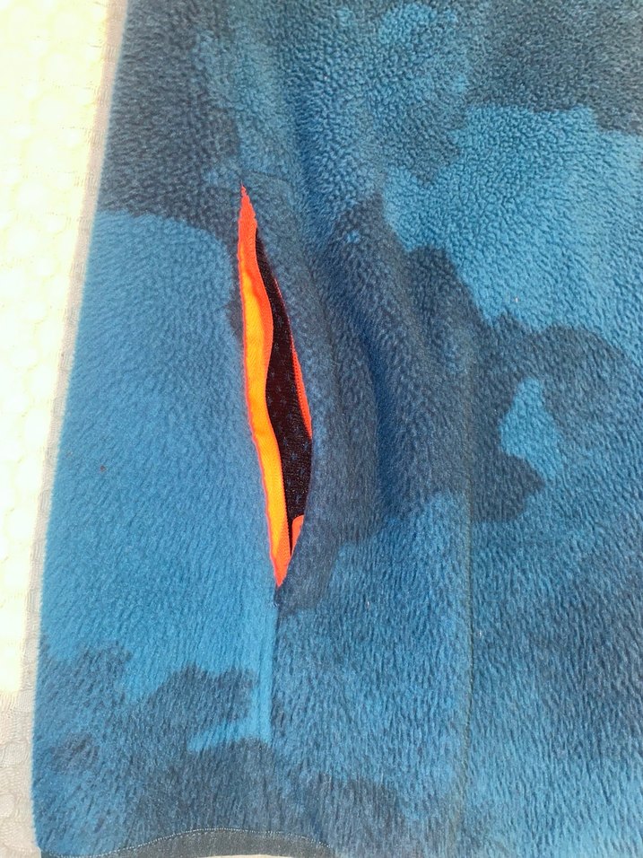 Erkek Çocuk Mavi Batik Fermuarlı Mont - Görsel 4