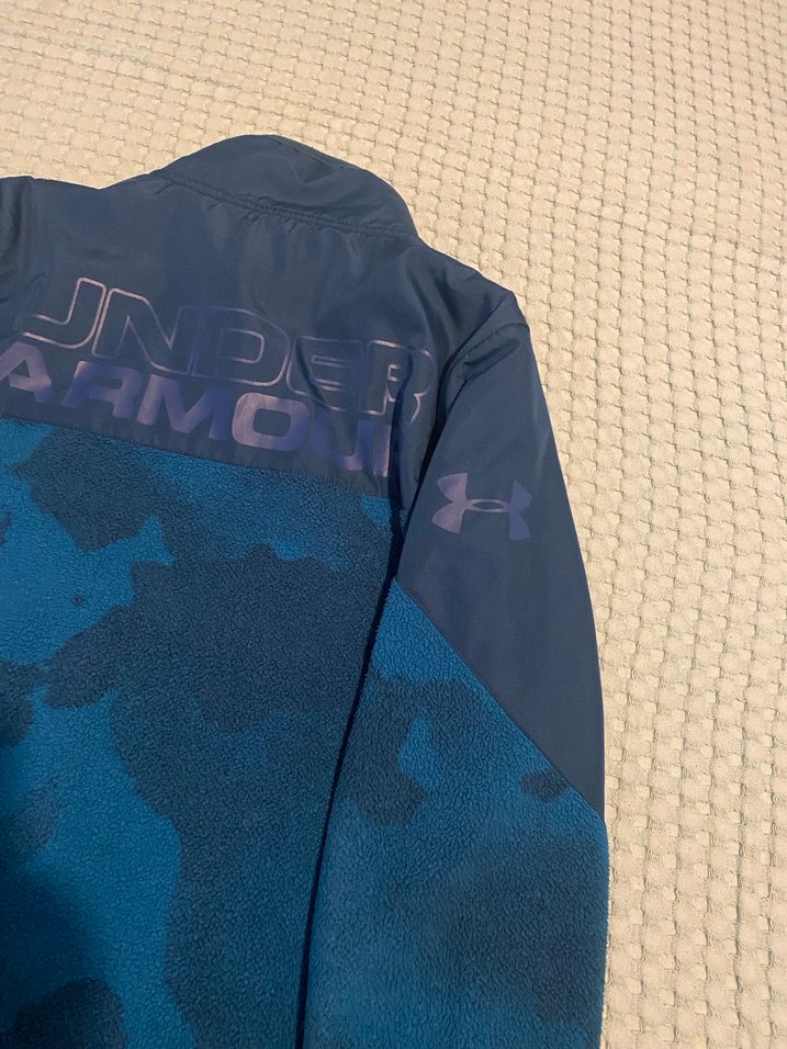 Erkek Çocuk Mavi Batik Fermuarlı Mont - Görsel 2