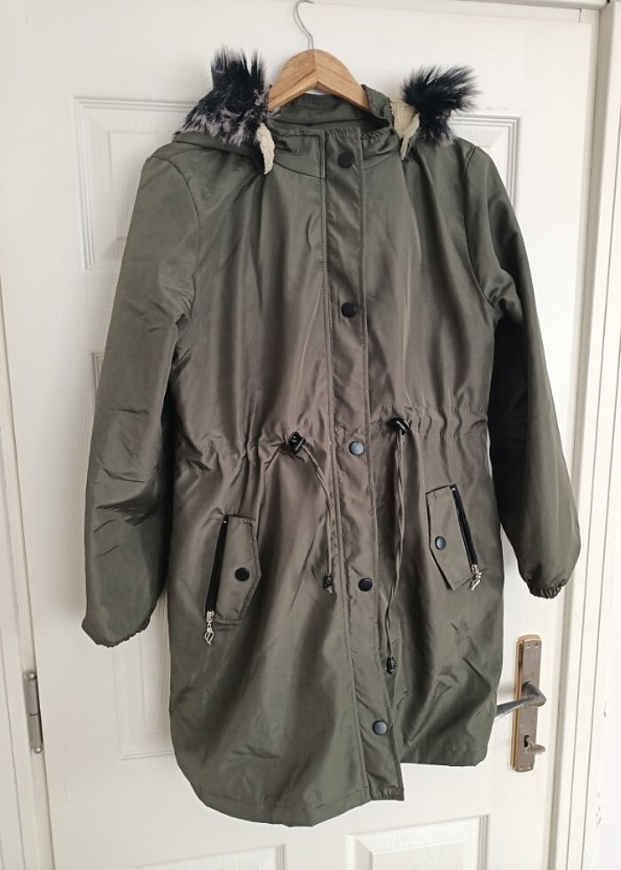 İçi kürklü bayan mont  - Görsel 3