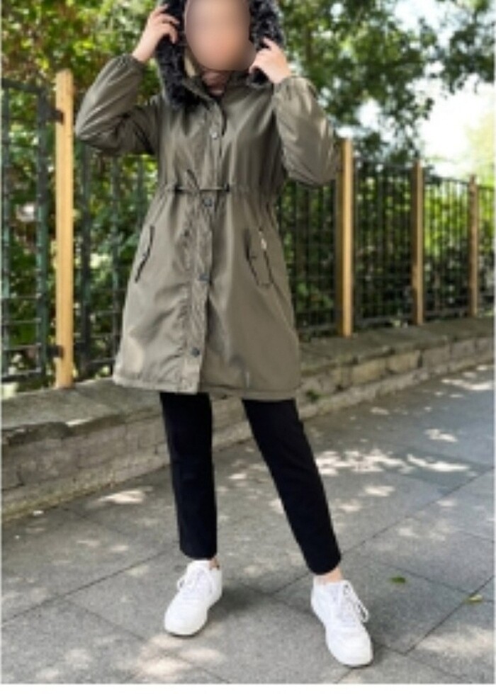 İçi kürklü bayan mont  - Görsel 2