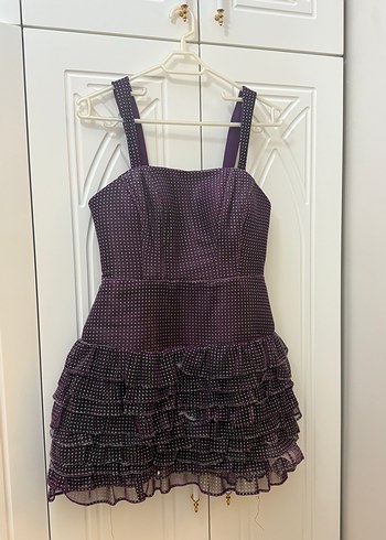 Mini elbise abiye elbise parıltılı elbise - Görsel 4