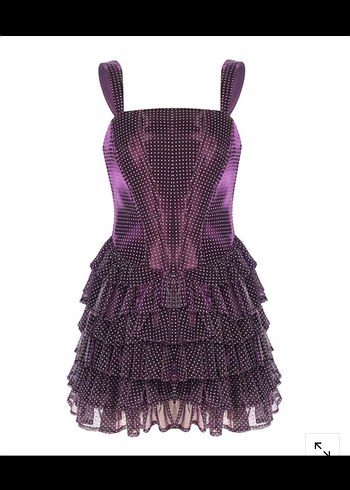 Mini elbise abiye elbise parıltılı elbise - Görsel 2