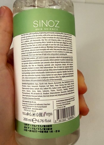 Sinoz tonik / glikolik asit / - Görsel 3