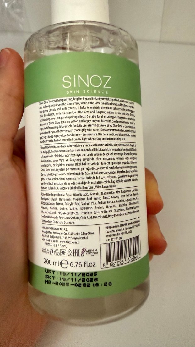 Sinoz tonik / glikolik asit / - Görsel 3