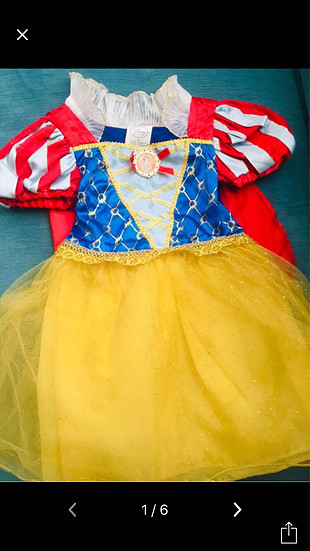 diğer Beden sarı Renk Pamuk prenses kostüm 2 yaş 