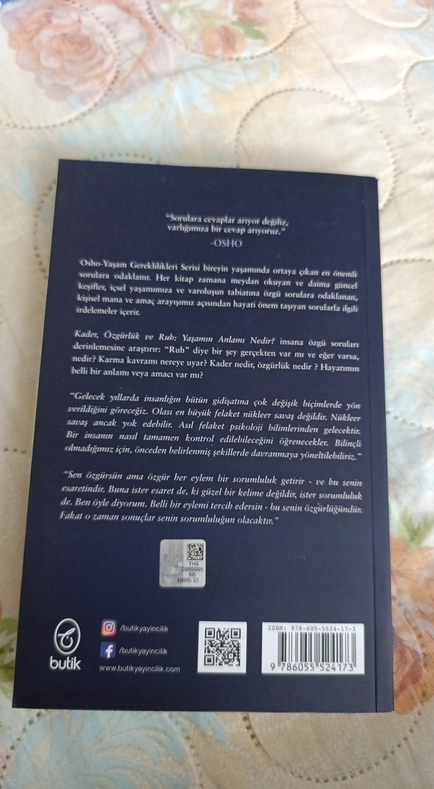 Osho - Kader, Özgürlük ve Ruh Kitabı - Görsel 2