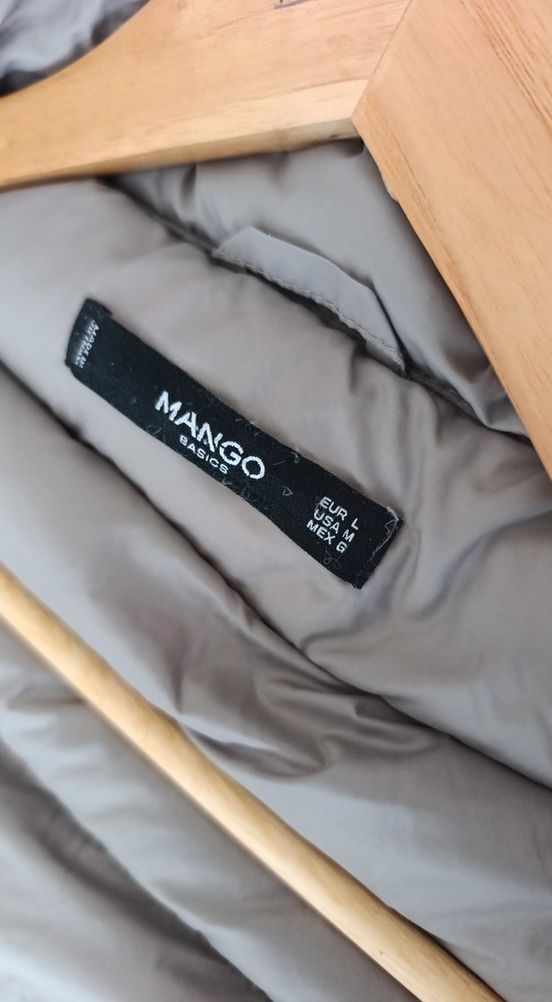 Mango kaz tüyü Mont - Görsel 3