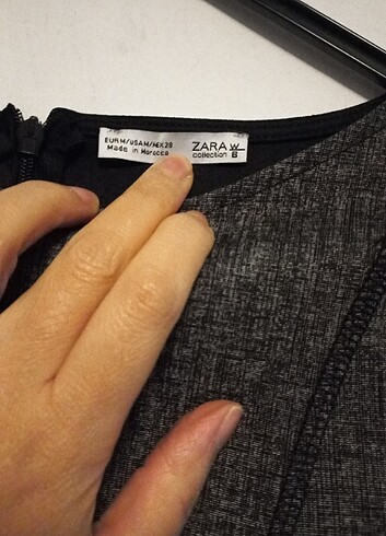 38 Beden gri Renk Zara elbise