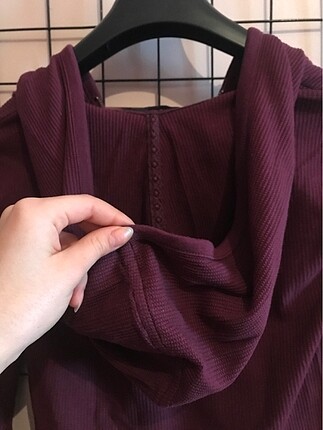 xs Beden bordo Renk Kapşınlu sweat